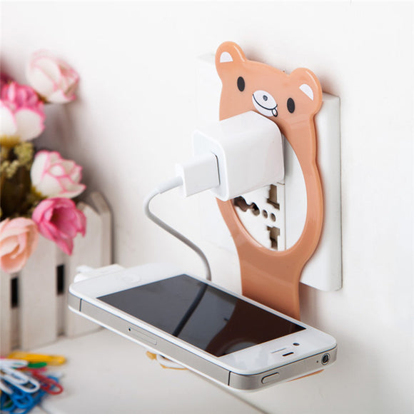 Universal Foldable Cable Organized Management Charging Wall Mount Holder for iPhone Xiaomi Mobile Phone