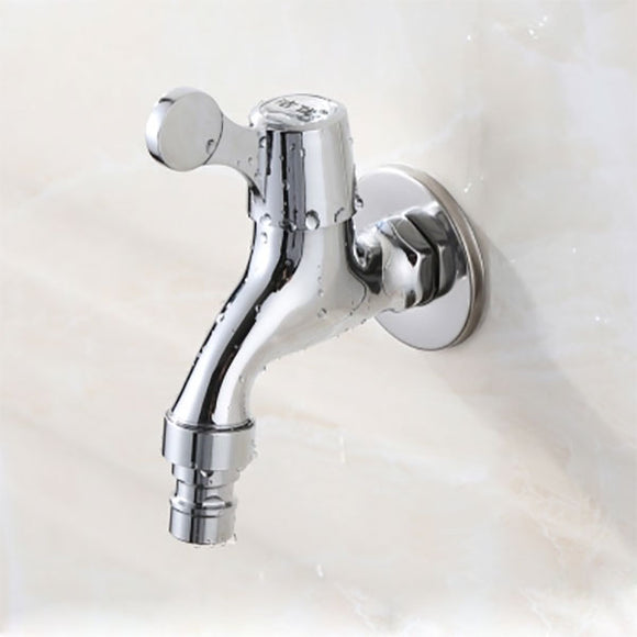 Chrome Plated Brass Washing Machine Taps G1/2 Single Handle Cold Water Bathroom Kitchen Sink Faucet