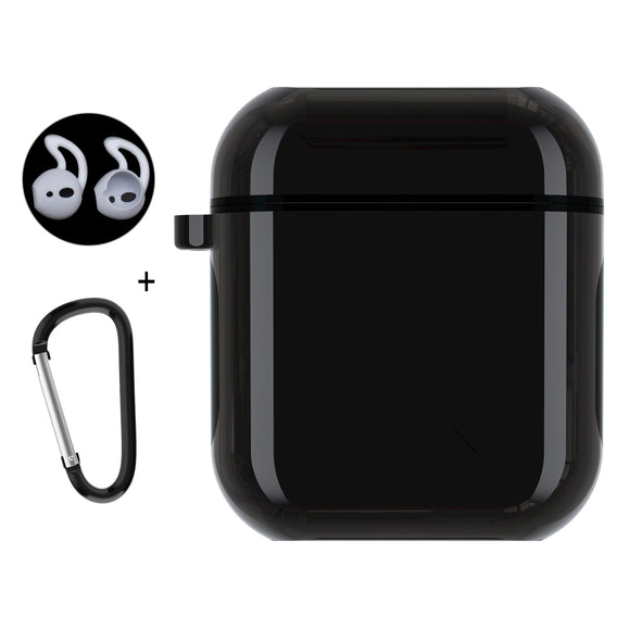 Enkay Dustproof Earphone PC Protective Case + Ear Tips + Anti-lost Hook For Apple AirPods 1 & Apple AirPods 2
