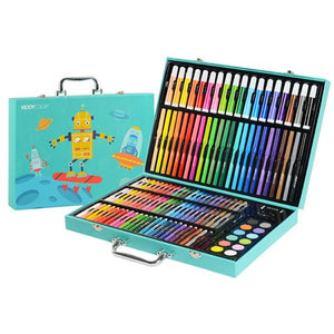 KIDDYCOLOR 130 Children's Stationery Gift Watercolor Paint Learning Suit