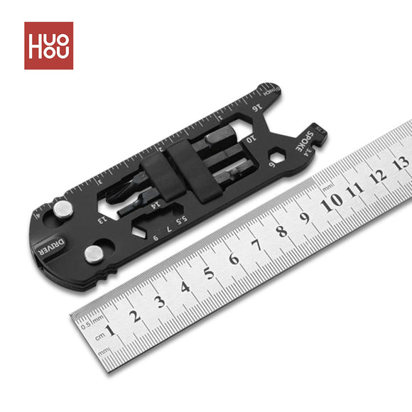 HUOHOU GHK-VK201 16 In 1 Wrench Multi-tool Portable EDC Tools Kit Mini Universal Bicycle Stainless Steel Kit Home Repair Decorative Gadget Tools from xiaomi youpin