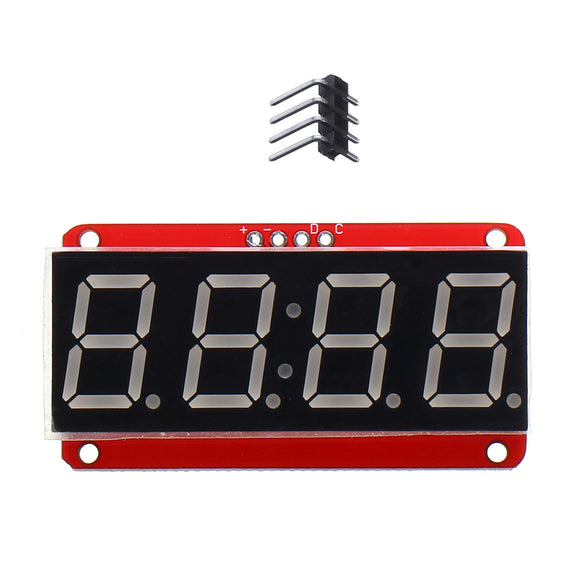 4-bit 0.56 Inch 7-segment LED Digital Tube Module I2C Control 2-line Control HT16K33 LED Display Module