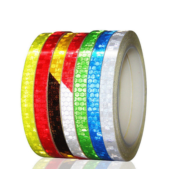 Fluorescent Bike Reflective Stickers MTB Cycling Bicycle Wheel Sticker Tire Strip Decal Motorcycle