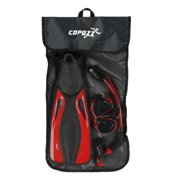 COPOZZ 35*72CM Mesh Storage Bag for Swimming Diving Portable Flippers Fins Handbag