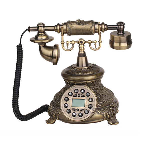 Telephone Landline Corded Phone Vintage Antique Style Old Fashioned Retro Home Office Decoration