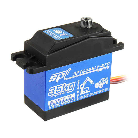 SPT Servo SPT5435LV-270 35KG Large Torque Metal Gear Digital Servo For RC Car RC Robot Arm