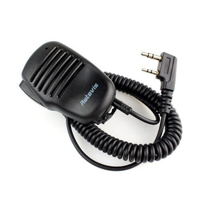 RETEVIS 2 Pin Walkie Talkie PTT Speaker Mic for WOUXUN BAOFENG RETEVIS KENWOOD Ham Radio Transceiver