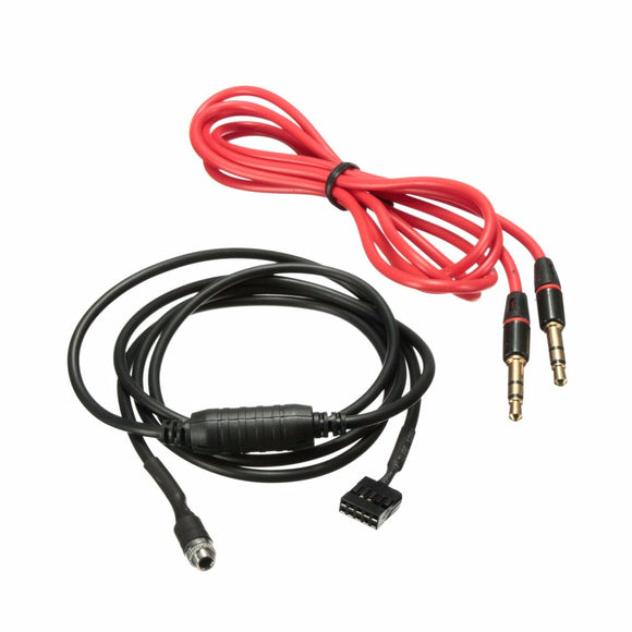 3.5mm Car Audio AUX Cable CD Changer Female Socket For BMW E46 98-06