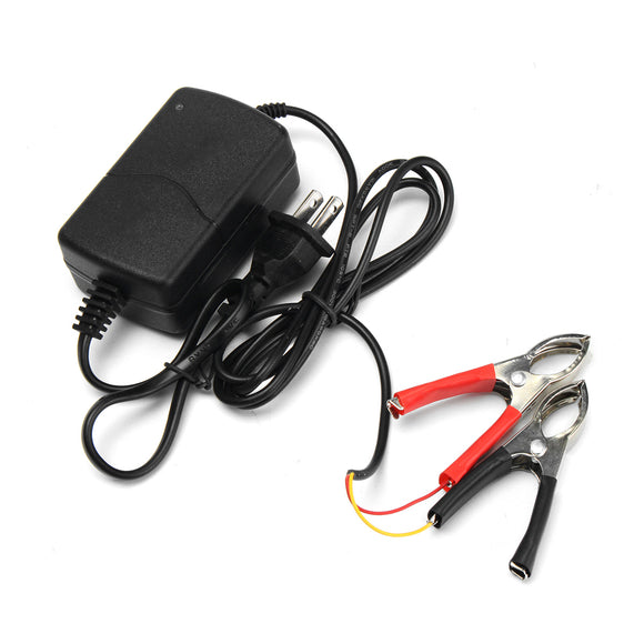 12V Clip Dual-wired Charger For Battery AD/DC Adaptor Indicator Lights