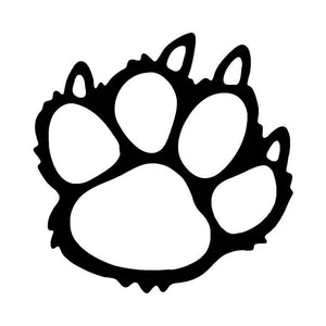 10x10cm Cat Footprint Funny Car Stickers Auto Truck Vehicle Motorcycle Decal