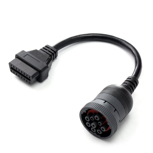 16pin to J1939 9pin Deutsch Heavy Duty Truck OBD2 OBDII Cable 295x40x30mm