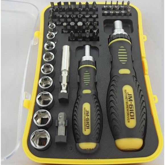 JAKEMY JM-6101 53 in 1 Mobile Computer Bicycle Household Ratchet Hand-tools Mini Pocket Screwdriver