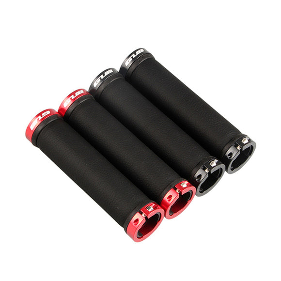 GUB G-506 Bike Handlebar Grips Hand-stitched Fiber Leather Wear-resistant Non-slip Lockable 22.2m