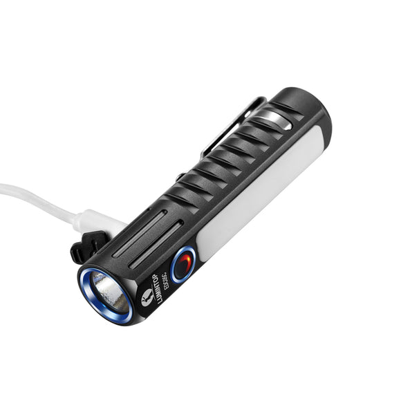 Lumintop EDC05C XHP35 HI + 4x Nichia NCSLE17 LED 7Modes Micro USB Rechargeable Flashlight aa / 14500 EDC Flashlight Mini Torch led Torch Keychain Light