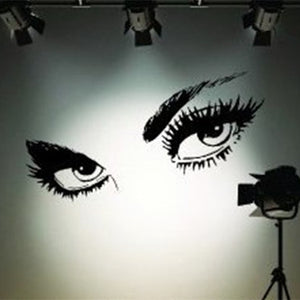 50 x 95cm Big Black Sexy Eyes Wall Stickers Beautiful Eyes Wall Decal Home Wall Decor