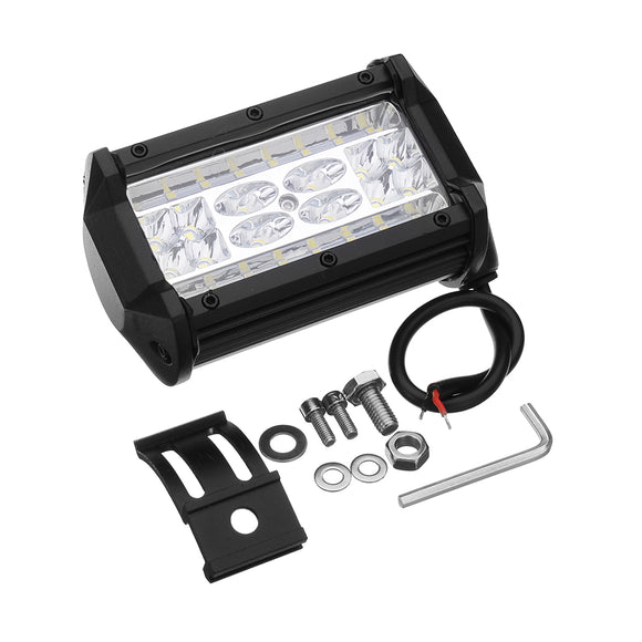 Quad Row 5 Inch 84W 7000LM Flood Spot Beam Combo LED Work Light for Offroad Truck SUV