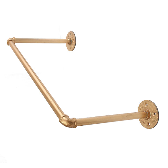 50CM Golden Plated Iron Vintage Wall Mounted Hanger Towel Rack Storage