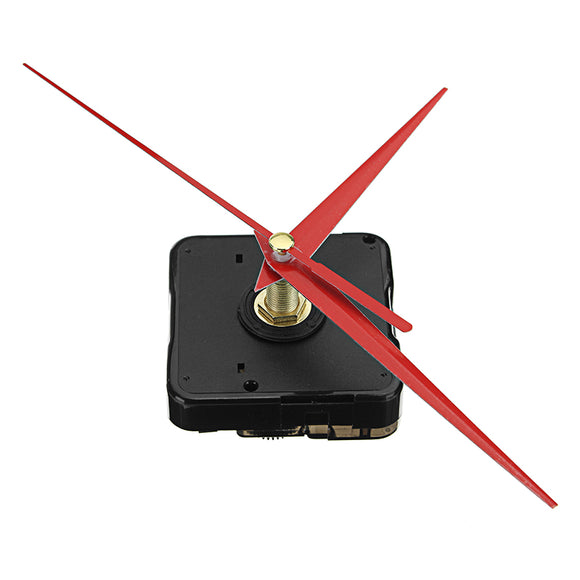 5pcs 20mm Shaft Length DIY Red Triangle Hands Silent Quartz Wall Clock Movement Mechanism For