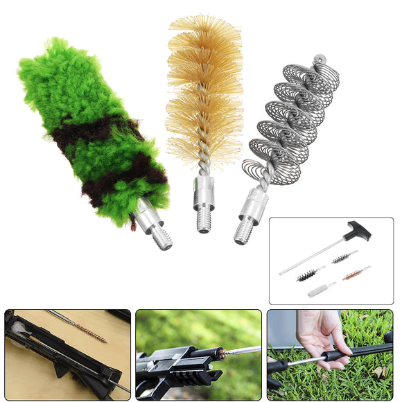Professional Cleaning Kit Tube Brush Head Brass Rods Cleaner Set Brushes & Rodsm 12GA/16GA