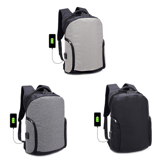 18L Anti-theft Backpack USB Charge Laptop Travel Bags