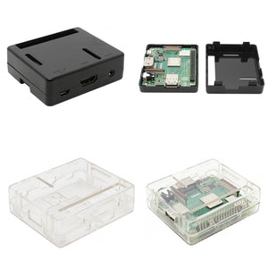Black/Transparent Color ABS Case for Raspberry Pi Model 3 A+(Plus) Mainboard