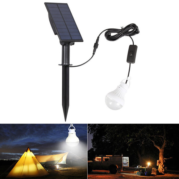 Portable Solar Panel Power LED Bulb Waterproof  Light Sensor Outdoor Camping Tent Fishing Emergency Lamp
