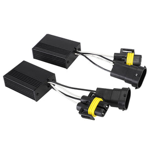 NovSight 2Pcs LED Headlights Decoder Canbus Warning Cancellers for H8 H9 H11 H16(JP) Bulbs Decoding Dash Board Error Warning