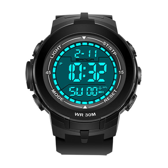 SANDA SD-340 Fashion Men Digital Watch LED Outdoor Sport Watch