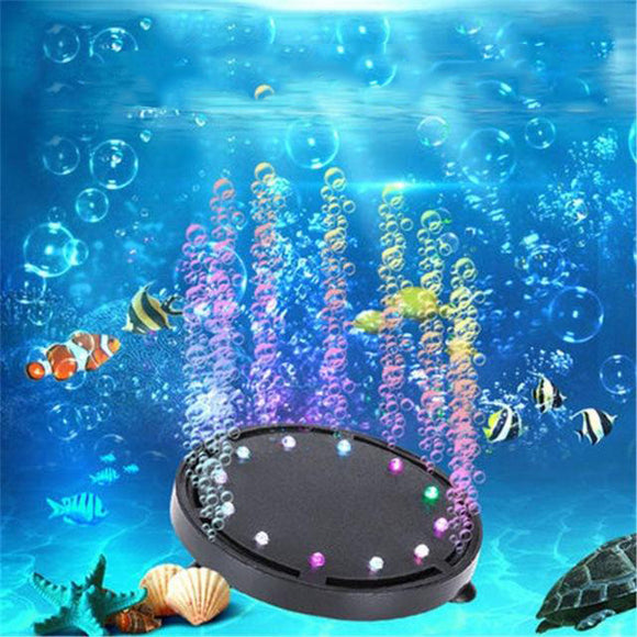 Aquarium Light Decorations LED Underwater Lights Create Colorful Bubbles for Fish Tank