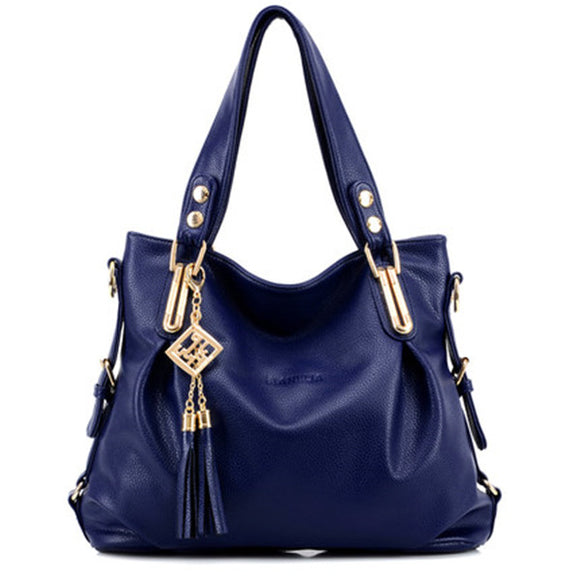 Women Casual PU Leather Pendant Handbag Crossbody Bag