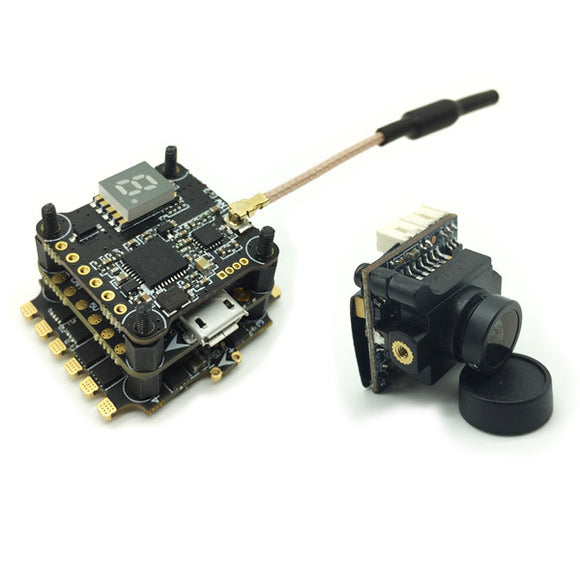 HGLRC XJB F438-TX20.V2-ELF 600TVL 1/3 CCD Camera & F4 FC & 33A BL_S ESC & 25/100/200/350mW VTX