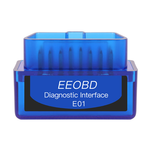 EEOBD E01 ELM327 BT3.0 bluetooth Diagnostic Interface Tool OBD2 Scanner Fault Code Reader for 12V Car