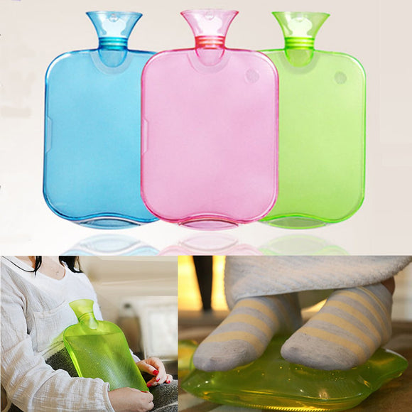Large PVC Rubber Hot Water Bottle Bag Winter Warm Relaxing Heat Cold Therapy