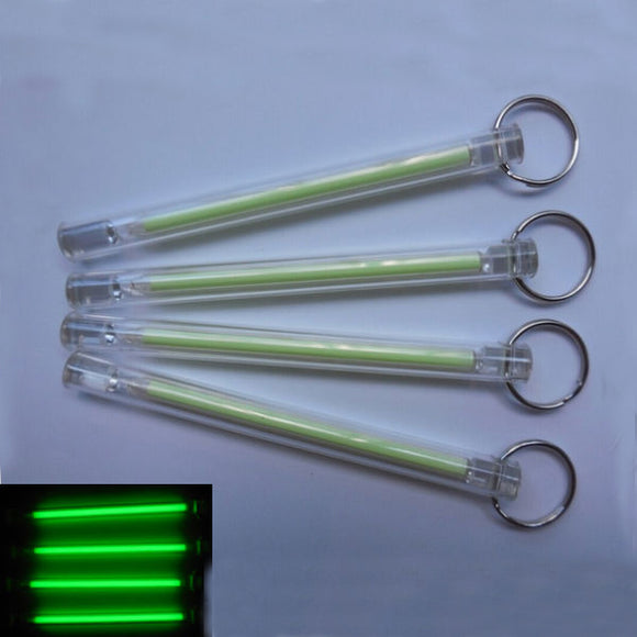 5x80mm Tritium Tube Self-luminous 15-Years Keychain Green