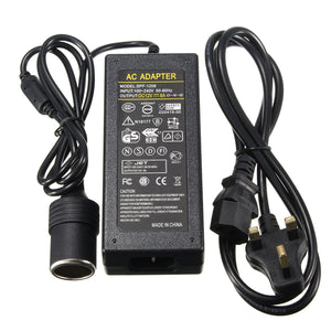 DC 100-240V/50-60Hz 8A/8000mA Charger Power Adapter With Socket Black