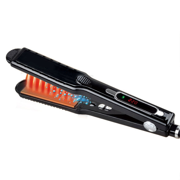 45W 2in1 Hair Curler Curling Straightener Iron Infrared Style Hairdressing Tool