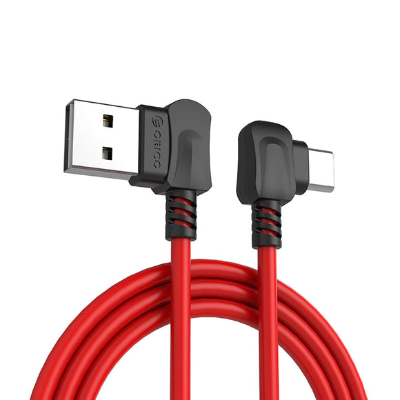 Orico TCW 2M Right-angled USB-A to Type-C USB-C 2.4A Charging Cable Data Cable