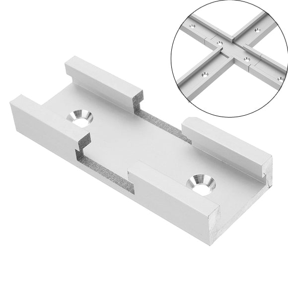 Machifit 80mm T-track Connector T-slot Miter Track Jig Fixture Slot Connector For Router Table