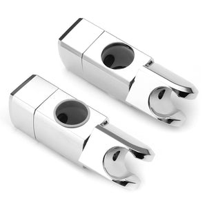 ABS Chrome Shower Rail Head Slider Holder Adjustable Bracket  for Bath Home 24mm 25mm