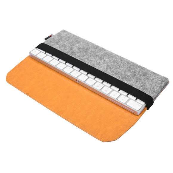 Felt PU Leather Protection Sleeve Case Storage Bag for Apple Magic Keyboard