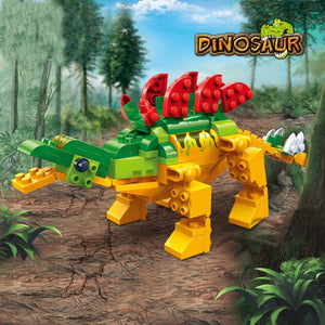 BanBao Stegosaurus Jurassic Dinosaur World Park Animal Blocks Educational Building Bricks Model Toys