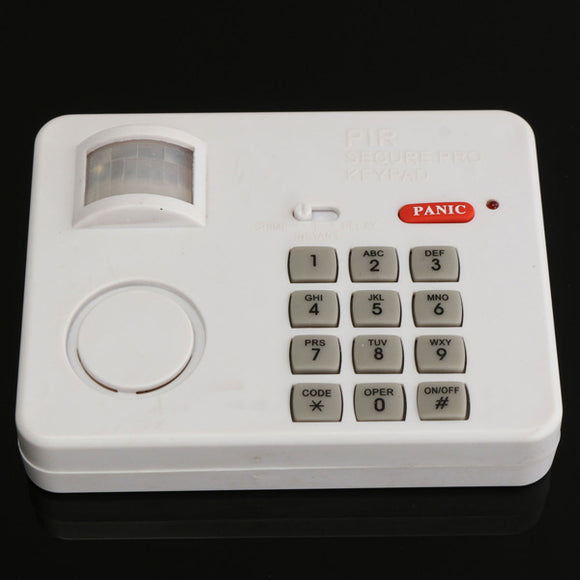 PIR Wireless Motion Sensor Alarm with Security Keypad for Home Door Garage Shed