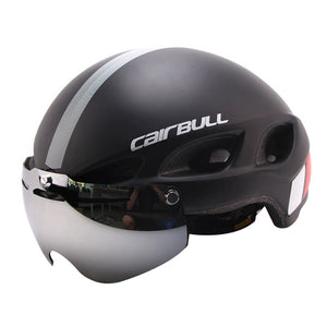 CAIRBULL Removable Lens Magnetic Goggles Cycling Helmet Bike Helme Road Mountain Helmet With Glasses