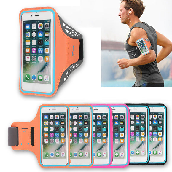 IPRee Waterproof Sport Armband Case Touch Screen Phone Cover Holder Pouch for iPhone 7/7Plus
