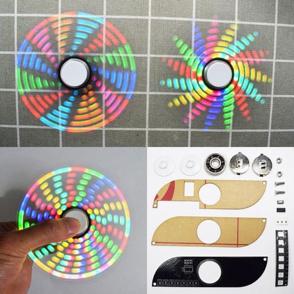 Geekcreit DIY Full Color Rotating POV LED Hand Spinner Electronic Kit