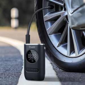 Enusic 4000mAh 150PSI OLED Display Wireless Air Pump Digital Tire Pressure Detection LED Tyre Inflator TP03 For Car Bike Motorcycle Ball Toy