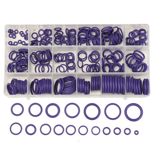 225Pcs R22/R134a Air Conditioning O-Ring Rubber Rings Waterproof Washer