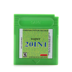 20 in 1 Game Cartridges Collection Card English Collector Version for Nintendo GBA GBC GBASP