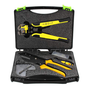 1 Set Cable Pliers Set Wire Striper Cutter Stripper Crimper Plier Terminal Tool Professional Cord Crimper Electrician Tools Set