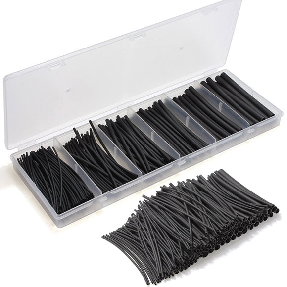 180pcs Assortment 2:1 Heat Shrink Tubing Tube Kit Sleeving Wrap 6 Size